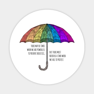 Rainbow Umbrella Magnet